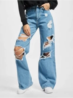 Damen Loose Fit Jeans Carla In Blau