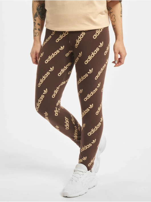 Adidas Originals Damen Legging Monogramm In Braun 3 Adidas Originals Damen Legging Monogramm In Braun