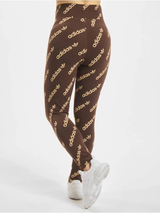 Adidas Originals Damen Legging Monogramm In Braun 4 Adidas Originals Damen Legging Monogramm In Braun – Bild 2