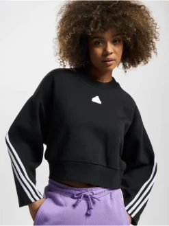 Adidas Originals Damen Pullover 3s Crew In Schwarz