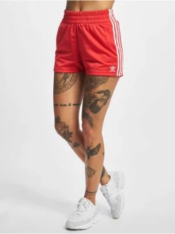 Adidas Originals Damen Shorts Originals 3 Stripes In Rot