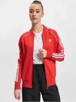 Adidas Originals Damen Übergangsjacke SST In Rot