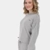 Damen Hoody Gwenak A Knit In Grau