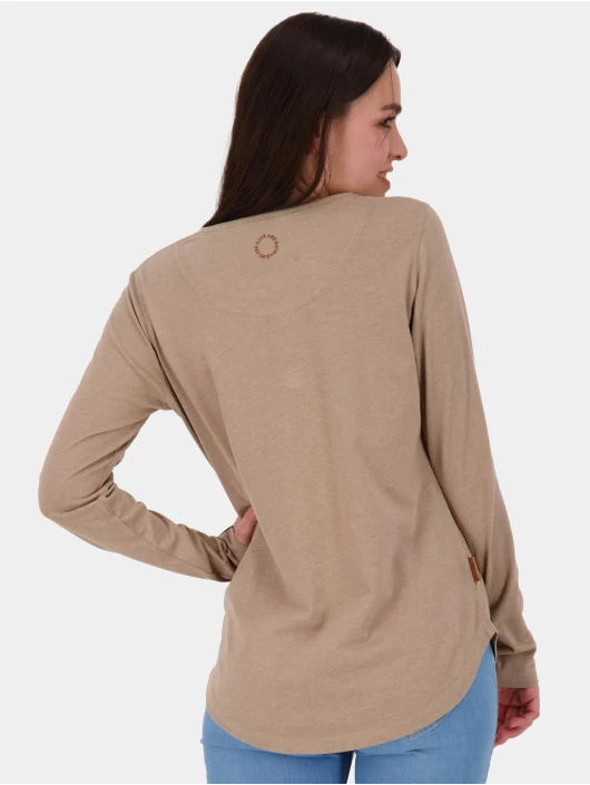 Damen Longsleeve Lea A In Beige 4 Damen Longsleeve Lea A In Beige – Bild 2