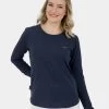 Damen Longsleeve Lea A In Blau -Modegeschäft für Damen alife kickin longsleeve blau 925803