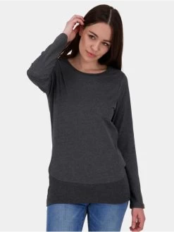 Damen Longsleeve Coralie A In Grau