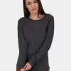 Damen Longsleeve Leana A In Grau -Modegeschäft für Damen alife kickin longsleeve grau 928132