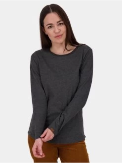 Damen Longsleeve Leana A In Grau