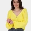 Damen Strickjacke Krissyak In Gelb 2 Damen Strickjacke Krissyak In Gelb -Modegeschäft für Damen alife kickin strickjacke gelb 924294