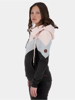 Damen Zip Hoodie Stellinaak A In Grau