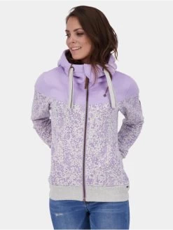 Damen Zip Hoodie Palinaak B In Grau