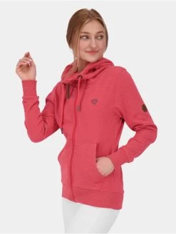 Damen Zip Hoodie Yasminak A In Pink