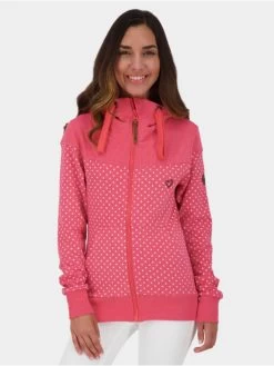 Damen Zip Hoodie Palinaak B In Pink