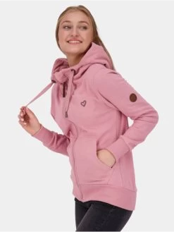 Damen Zip Hoodie Yasminak In Violet