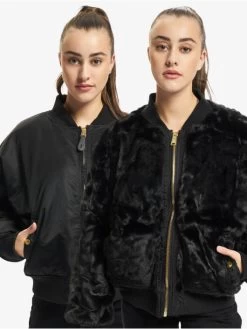 Alpha Industries Damen Bomberjacke MA-1 OS WMN Reversible In Schwarz