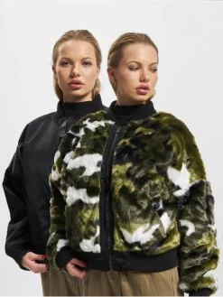 Alpha Industries Damen Bomberjacke Ma-1 Os Rev.fur Wmn In Schwarz