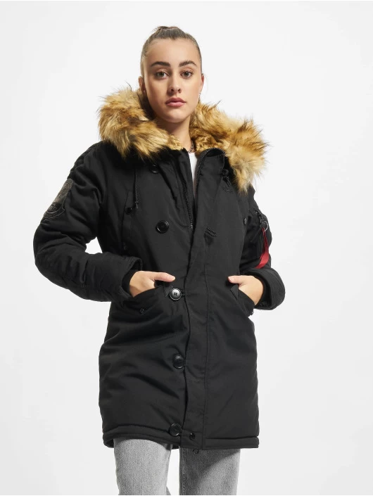 Alpha Industries Damen Winterjacke Explorer In Schwarz 3 Alpha Industries Damen Winterjacke Explorer In Schwarz