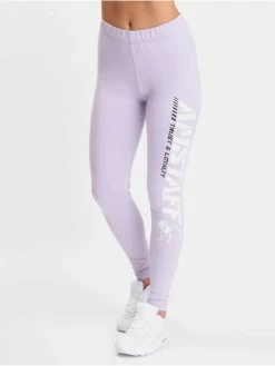 Damen Legging Woman Logo In Violet