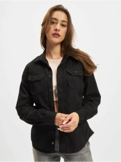 Brandit Damen Hemd Ladies Vintageshirt In Schwarz