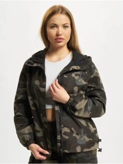 Brandit Damen Übergangsjacke Ladies Summer Windbreaker Frontzip In Camouflage