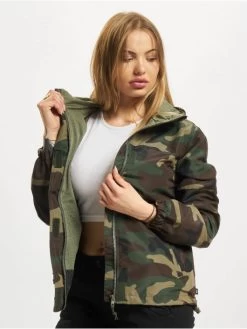 Brandit Damen Übergangsjacke Ladies Summer Windbreaker In Camouflage