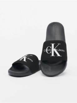 Calvin Klein Damen Sandalen Monogram In Schwarz