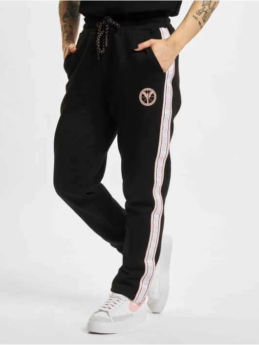 CARLO COLUCCI Damen Jogginghose Basic In Schwarz 3 CARLO COLUCCI Damen Jogginghose Basic In Schwarz