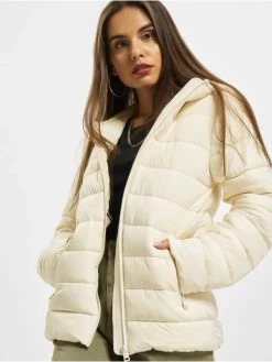 Champion Damen Puffer Jacket Hooded Polyfilled In Weiß