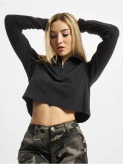 Columbia Damen Pullover Glacial Cropped II In Schwarz