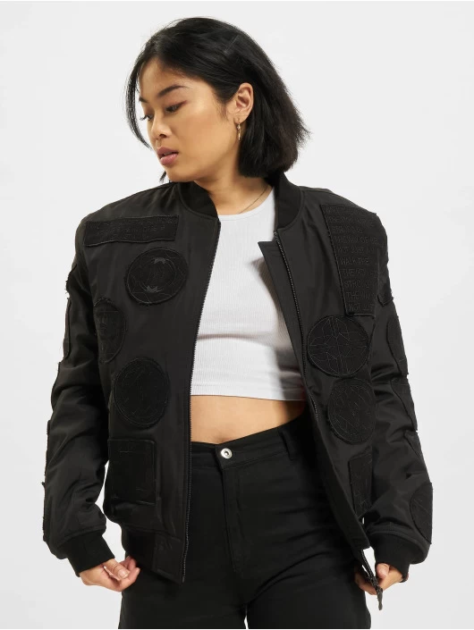 Damen Bomberjacke Elite In Schwarz 3 Damen Bomberjacke Elite In Schwarz