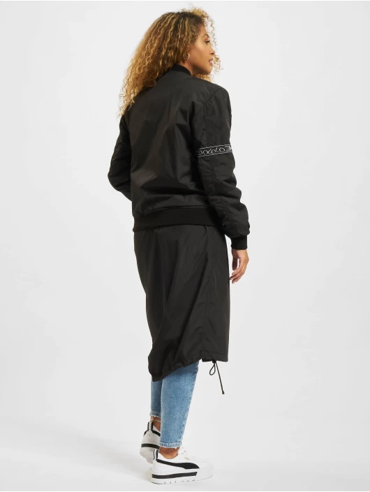 Damen Bomberjacke Charming Long Bb In Schwarz 4 Damen Bomberjacke Charming Long Bb In Schwarz – Bild 2