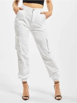 DEF Damen Cargohose Ruby In Weiß