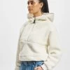 DEF Damen Hoody Teddy Zipper In Weiß -Modegeschäft für Damen def hoody weiss 904286