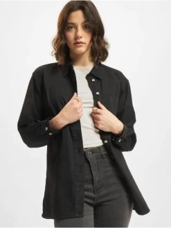 Denim Project Damen Hemd Dpwclara In Schwarz