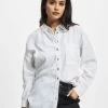 Denim Project Damen Hemd DPWclara Linen In Weiß -Modegeschäft für Damen denim project hemd weiss 886947