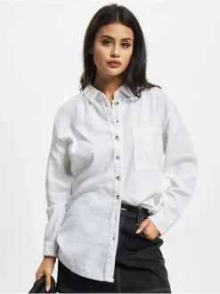 Denim Project Damen Hemd DPWclara Linen In Weiß