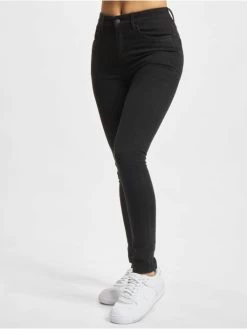Denim Project Damen Skinny Jeans Dpwmaja Highwaist In Schwarz