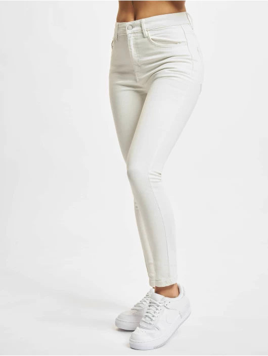 Denim Project Damen Skinny Jeans Dpwkiki Mid Waist In Weiß 3 Denim Project Damen Skinny Jeans Dpwkiki Mid Waist In Weiß