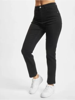 Denim Project Damen Slim Fit Jeans Dpwida Mom In Schwarz