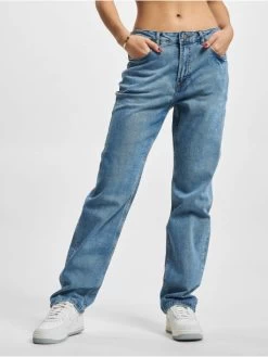 Denim Project Damen Straight Fit Jeans Dpwstraight Recycled In Blau