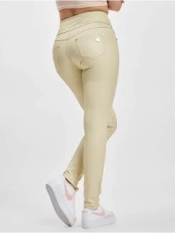 Freddy Damen High Waist Jeans N.O.W.® Vegan Leather - High Waist In Beige