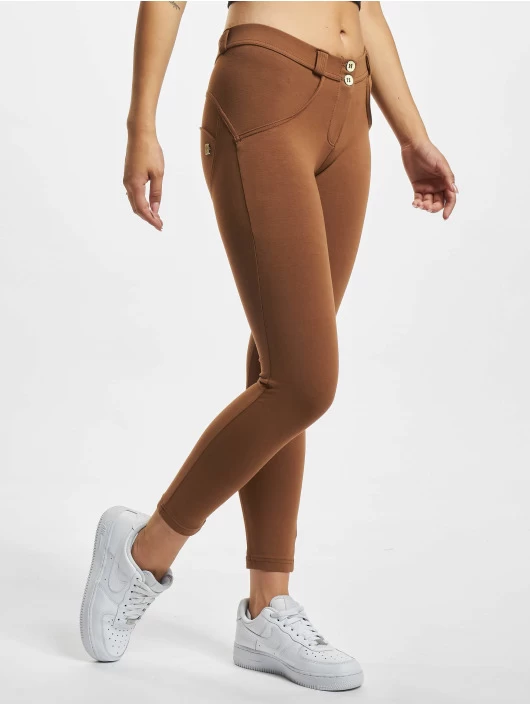 Freddy Damen Legging Wrup Regular Cotton 7/8 In Braun 4 Freddy Damen Legging Wrup Regular Cotton 7/8 In Braun – Bild 2