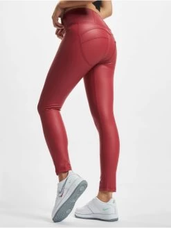 Freddy Damen Legging Wrup High Faux Leather 7/8 In Rot