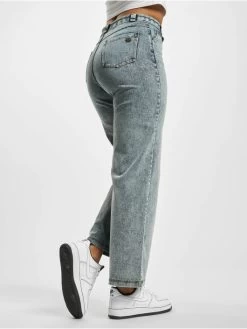 Freddy Damen Loose Fit Jeans High Waist Wide Leg - Washed Denim In Blau