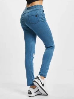 Freddy Damen Skinny Jeans Destroyed In Blau