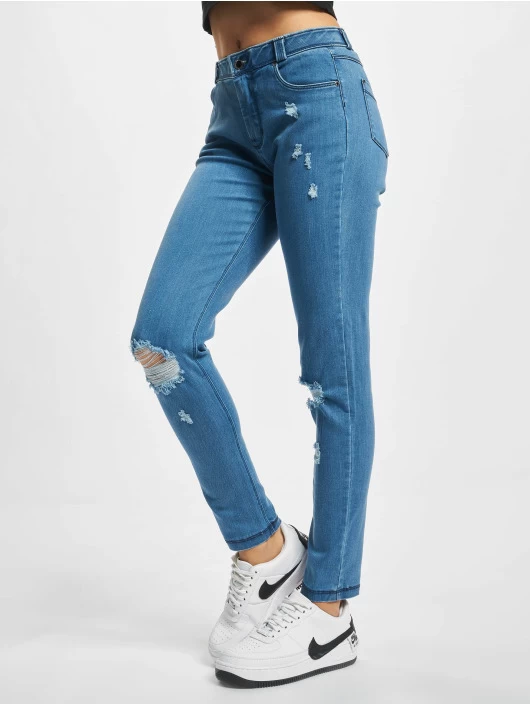 Freddy Damen Skinny Jeans Destroyed In Blau 4 Freddy Damen Skinny Jeans Destroyed In Blau – Bild 2