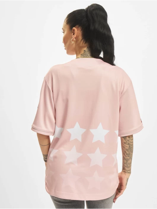 FUBU Damen Hemd Star Baseball Jersey In Rosa 4 FUBU Damen Hemd Star Baseball Jersey In Rosa – Bild 2