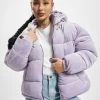 FUBU Damen Puffer Jacket Signature Velours In Violet -Modegeschäft für Damen fubu puffer jacket violet 931272