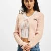 FUBU Damen Strickjacke Corporate Rib In Rosa