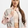 FUBU Damen Übergangsjacke Satin In Grau -Modegeschäft für Damen fubu uebergangsjacke grau 878551